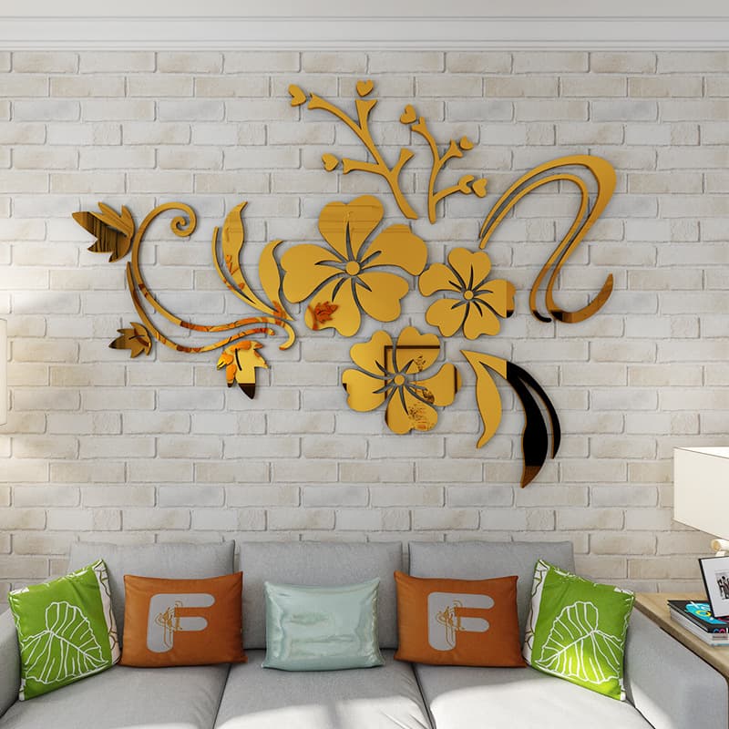 Pegatinas de pared acrílico 3D geométricas