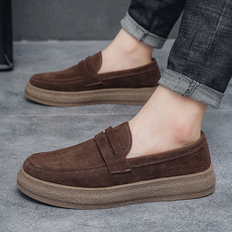 Zapatos casuales tipo mocasín con suela suave para hombre