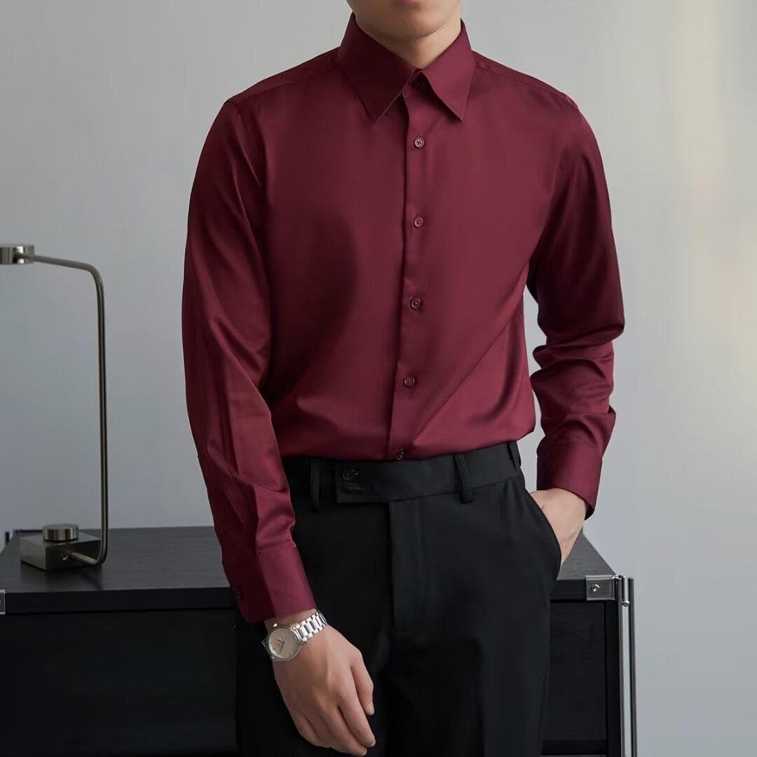 Camisa de manga larga estilo coreano