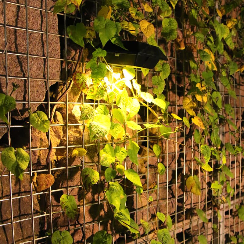 Luz solar de 12 LED para exteriores con protección impermeable