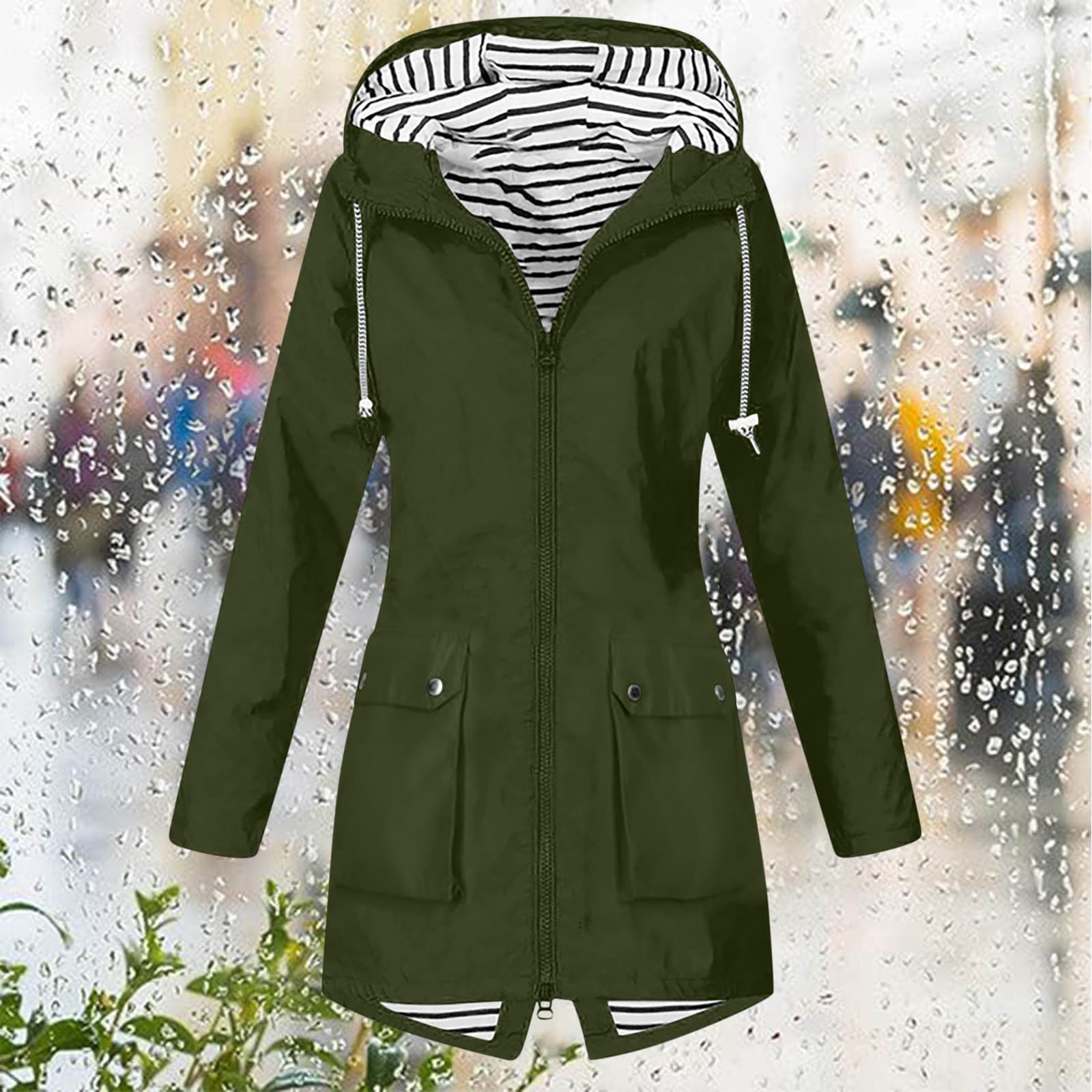 Chaqueta de montaña con capucha para mujer
