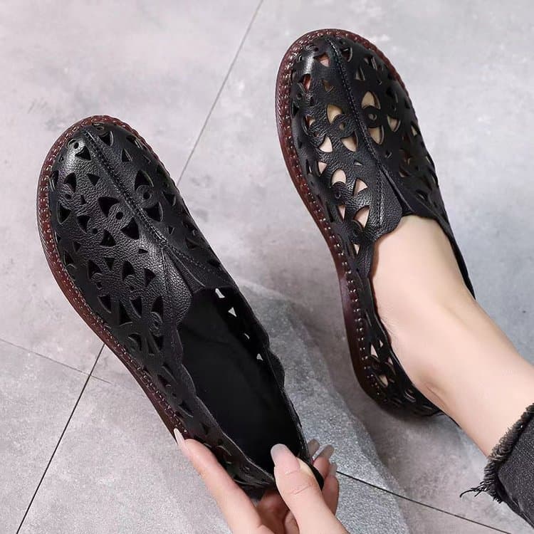 Sandalias perforadas transpirables para mujer