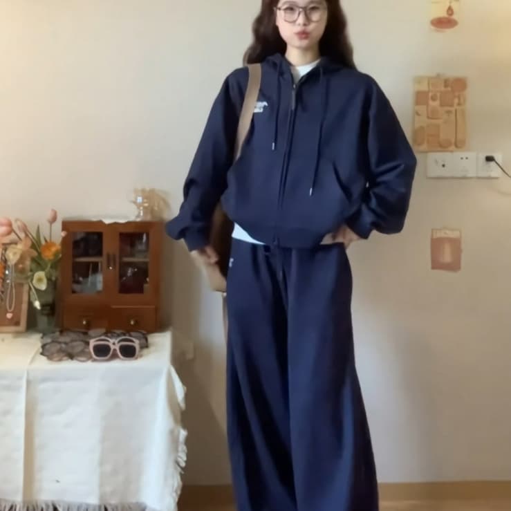 Traje deportivo estilo coreano universitario