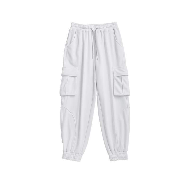 Pantalón deportivo mujer: tela lisa con bolsillos