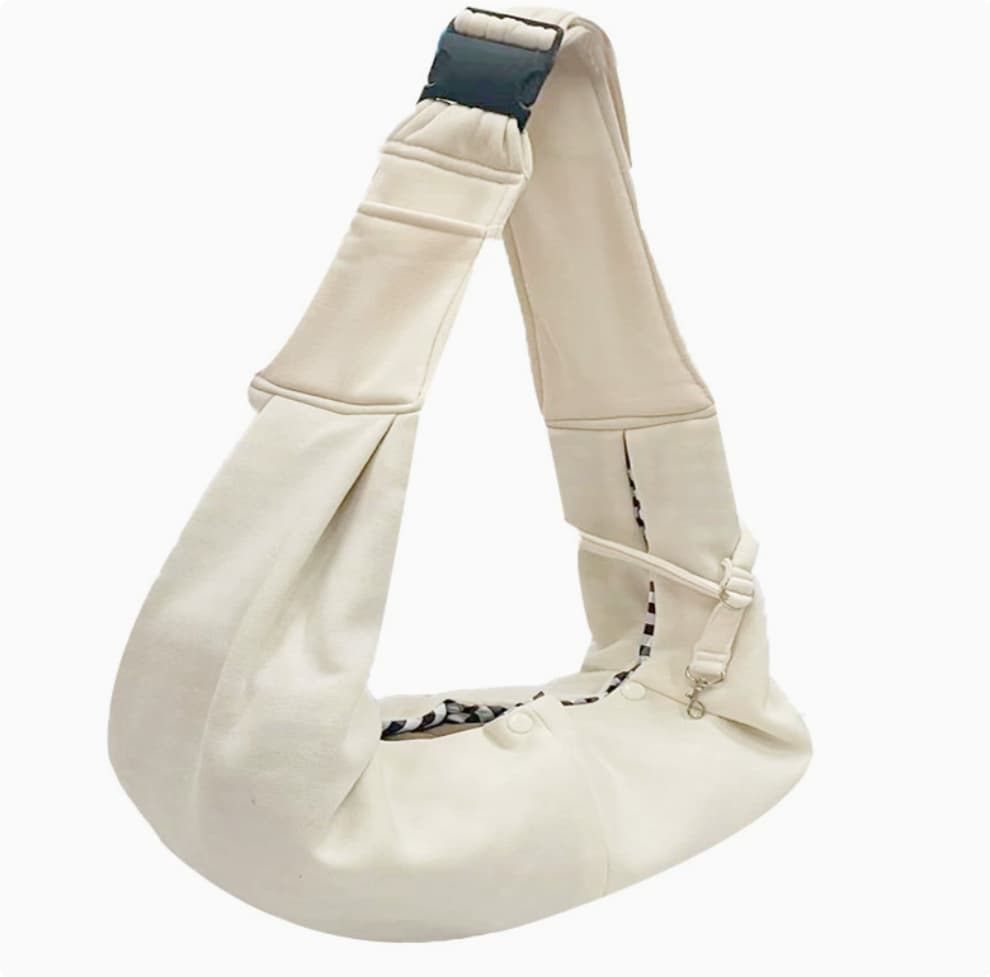 Bolsa para mascotas tipo bandolera portátil y plegable