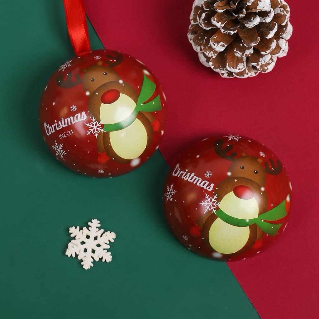 Juego de adornos navideños decorativos