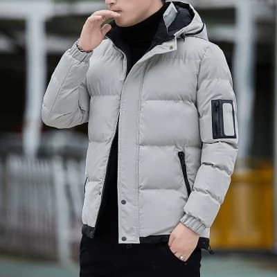 Chaqueta acolchada casual para hombre