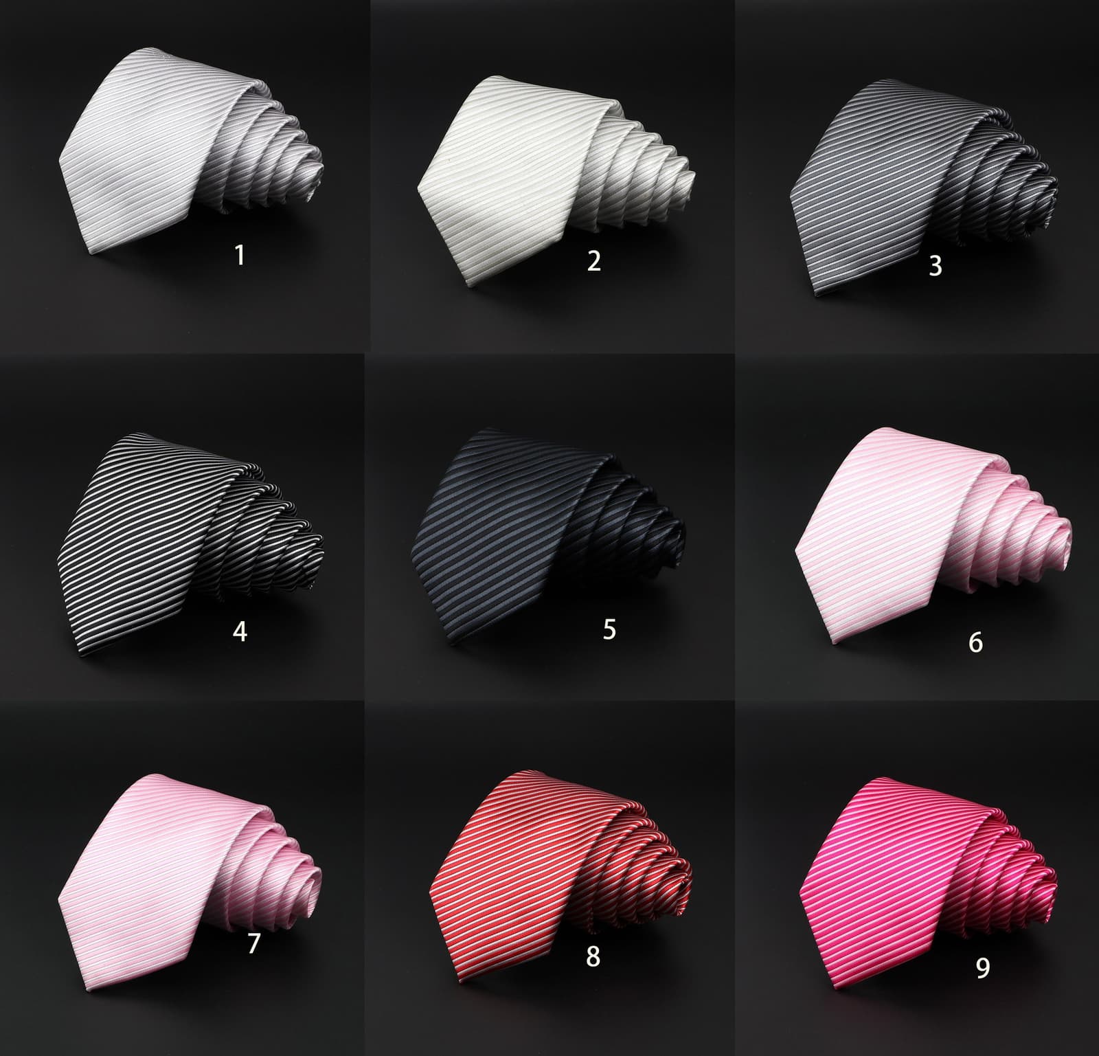Corbata moño rayada británica de poliéster para hombre