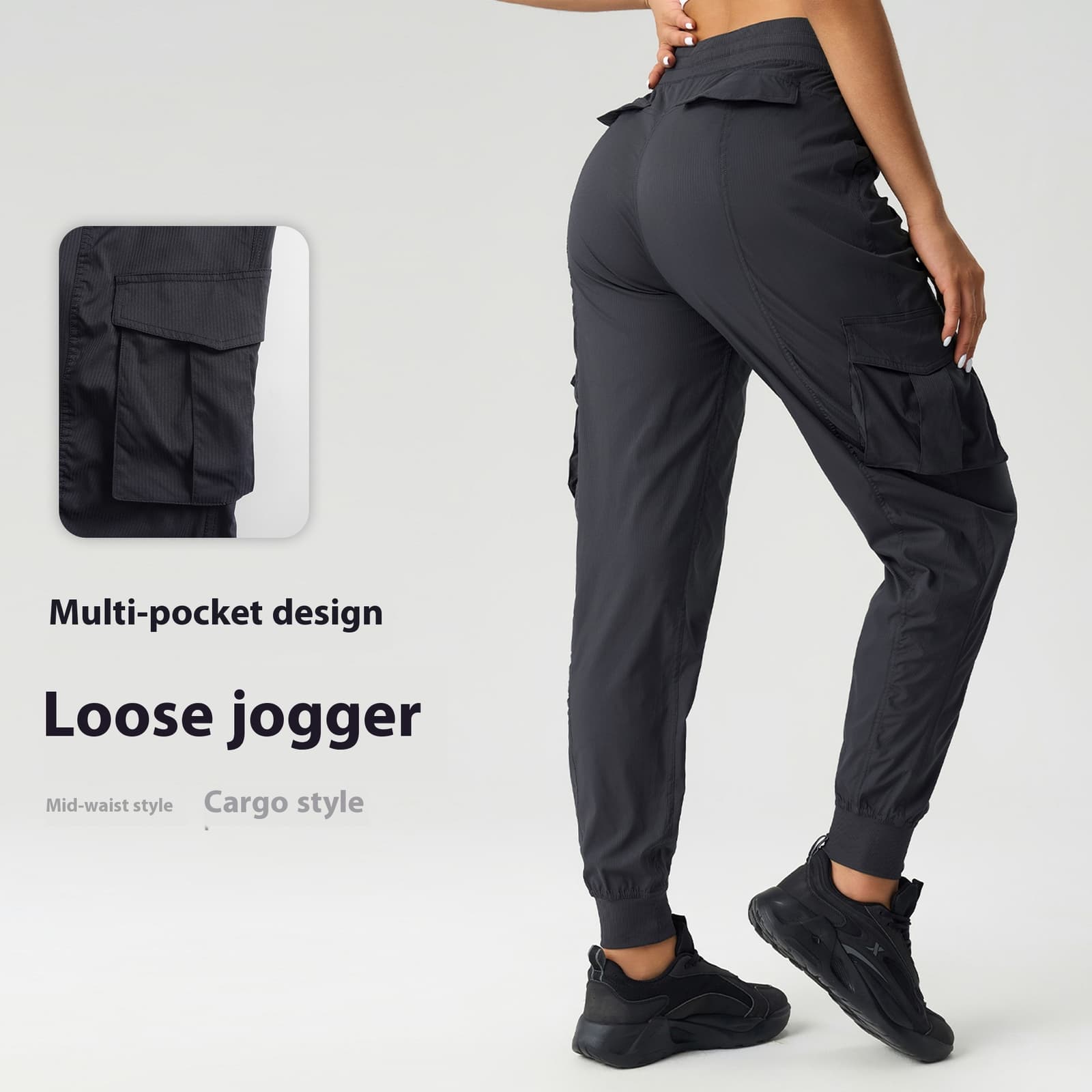 Pantalón cargo mujer transpirable secado rápido