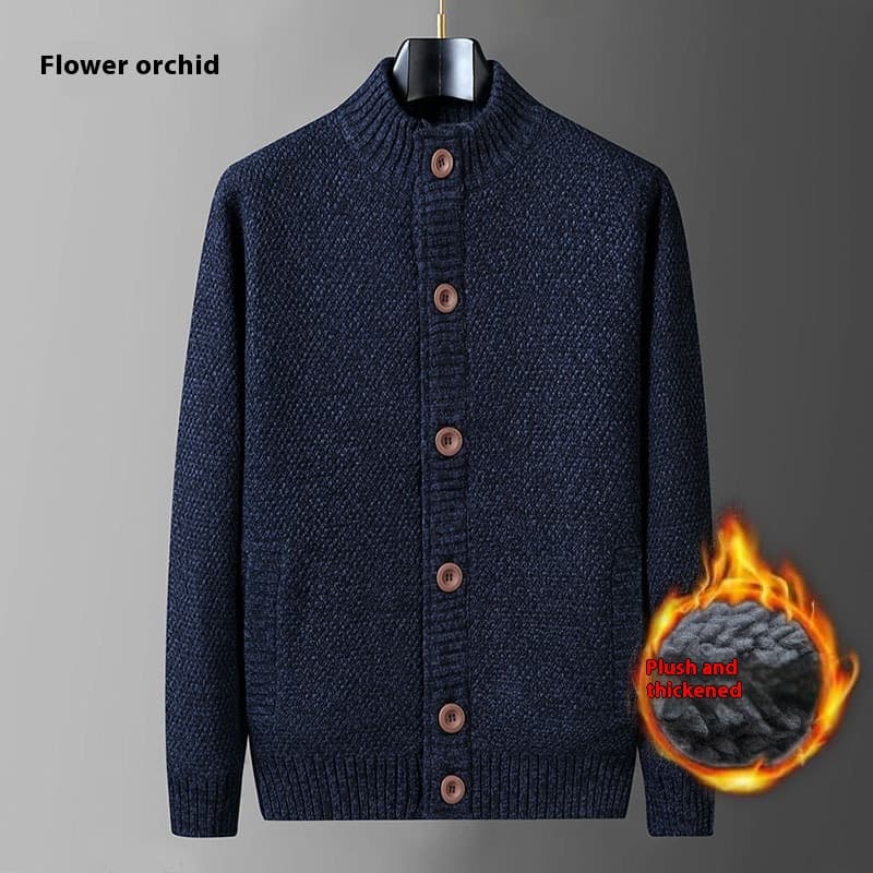 Cardigan tejido grueso para hombres