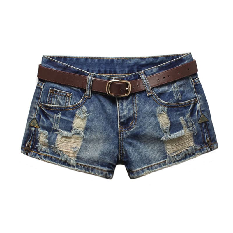 Shorts anchos de talle bajo para mujer