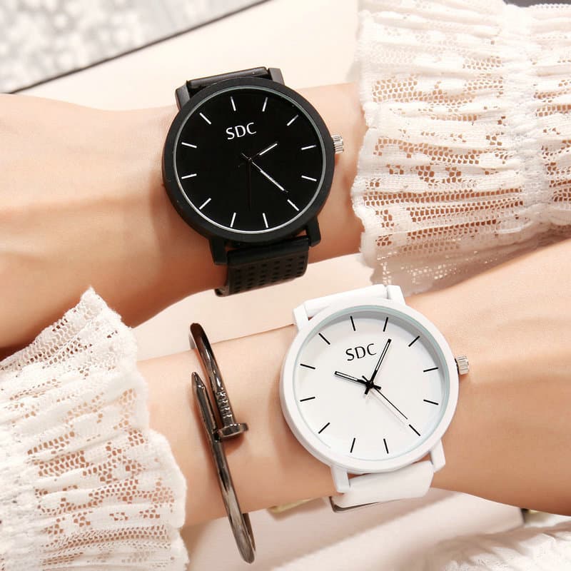 Reloj casual unisex estilo retro, dial redondo 45mm