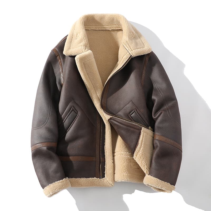Chaqueta polo para hombre, acolchada de forro polar