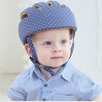 Casco protector para bebé de algodón suave