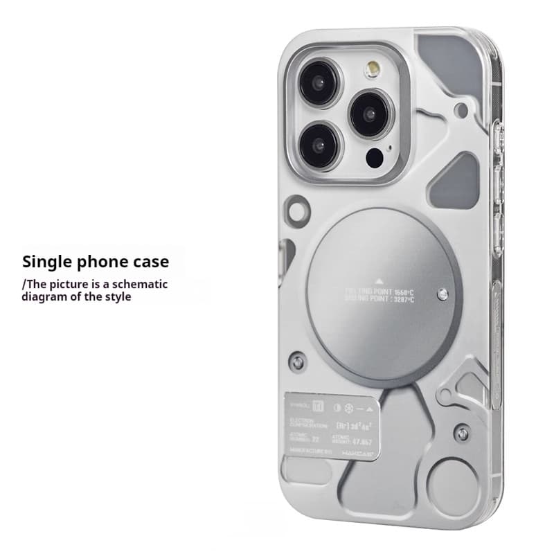 Funda con soporte magnético electrochapada para iPhone