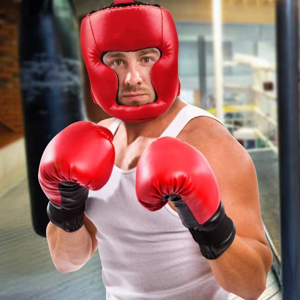 Protector de cabeza para boxeo y artes marciales