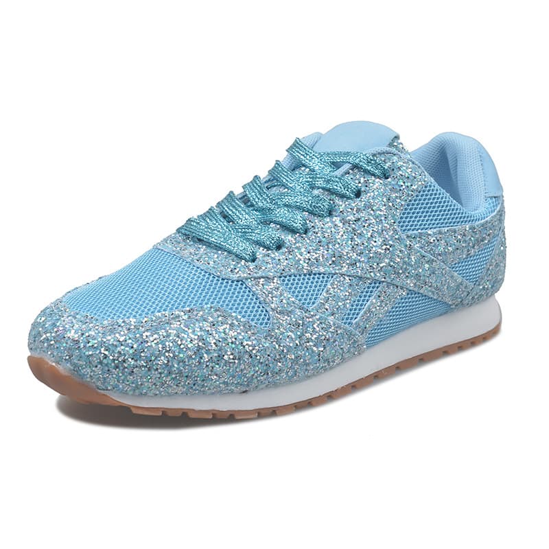 Zapatos de tacón plataforma con lentejuelas brillantes