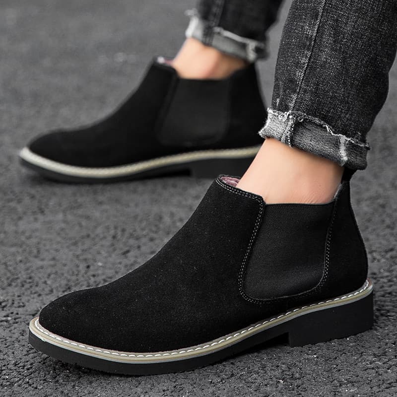 Bota Martin de cuero de caña alta