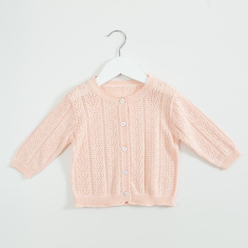 Cardigan de algodón con protección solar