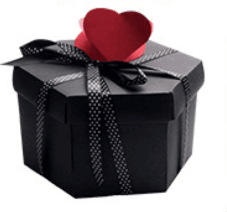 Caja explosión hexagonal sorpresa para regalo