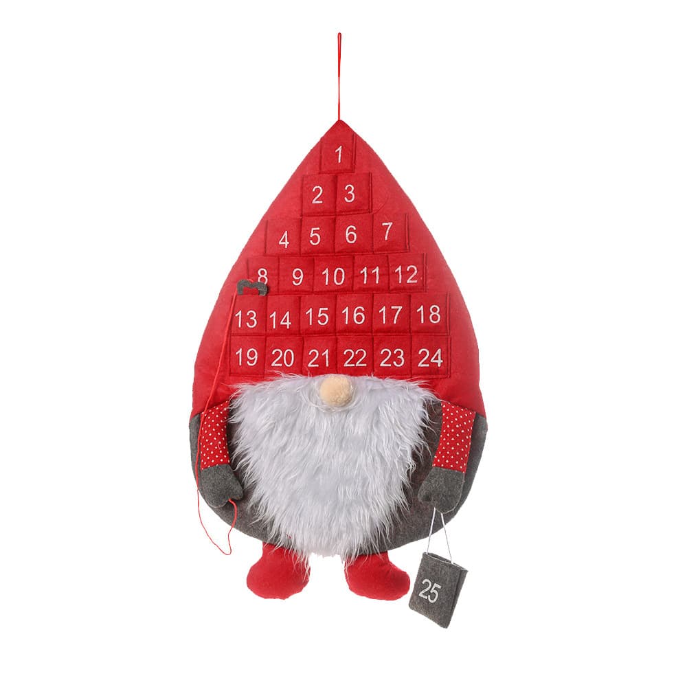 Calendario de Adviento Navideño con Papá Noel sin cara