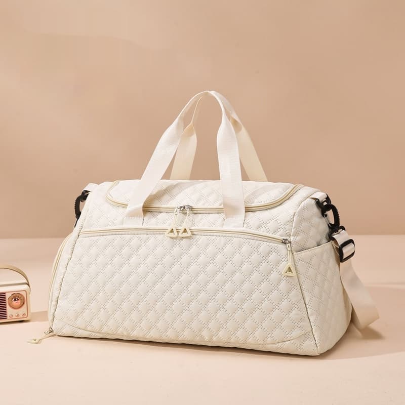 Bolsa de viaje impermeable con patrón de rombo