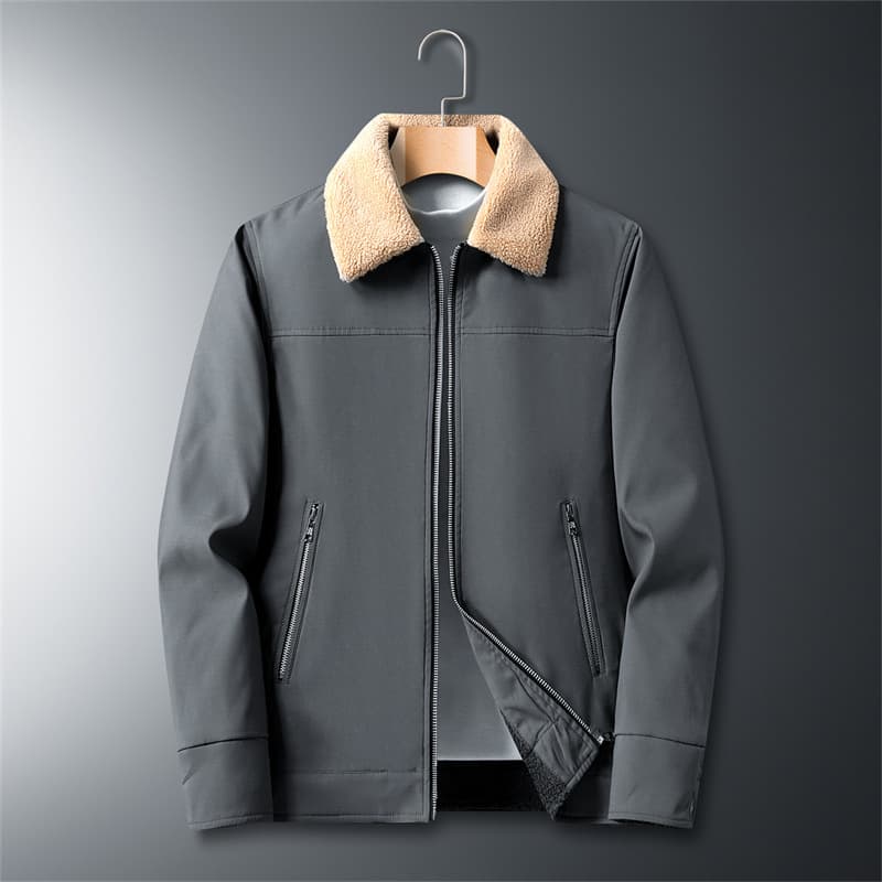 Chaqueta casual de invierno con cuello parado