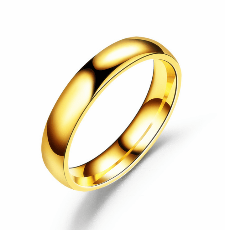 Anillo para parejas de acero de titanio duradero