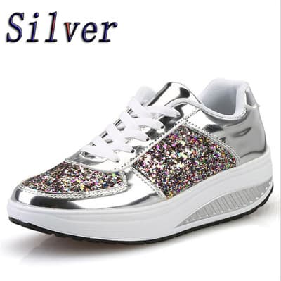 Zapatillas deportivas para mujeres con lentejuelas