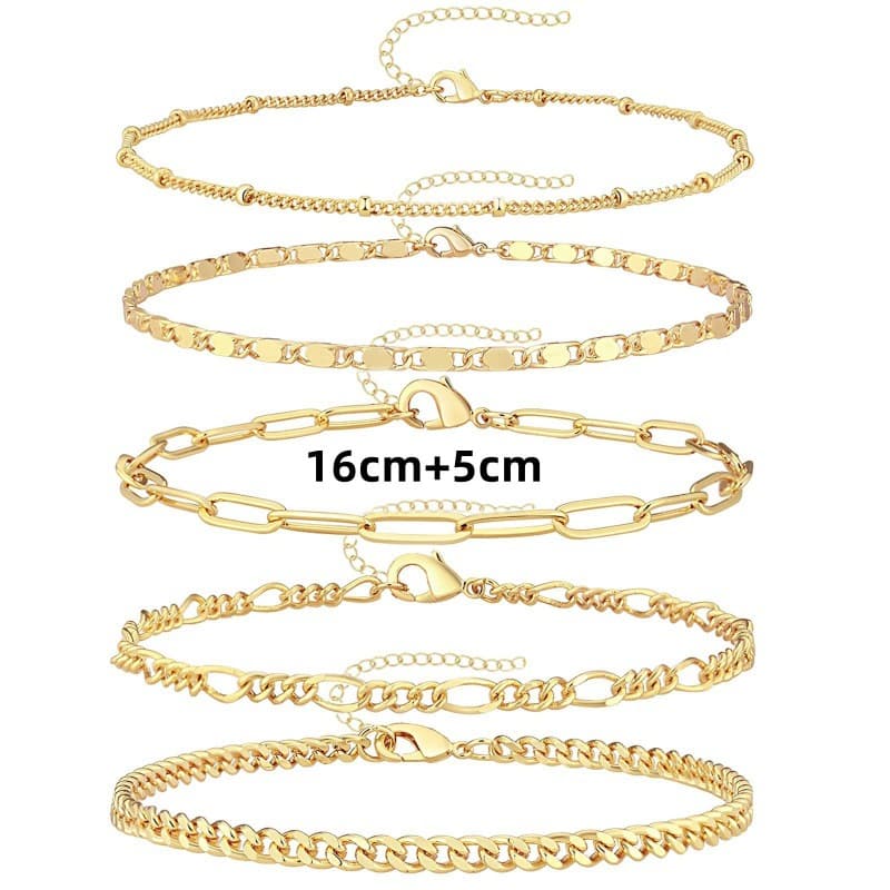Pulsera metalizada retro mujer