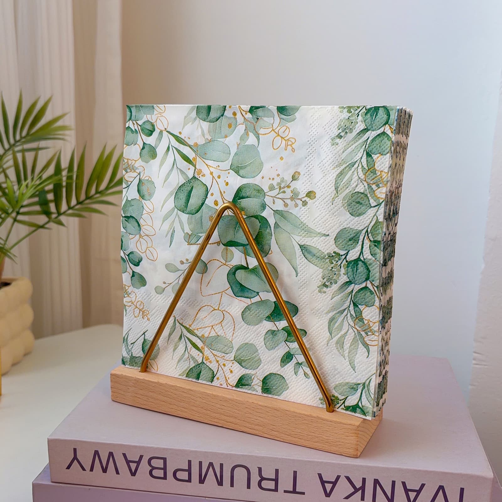 Servilletas de papel con estampado botánico para fiestas