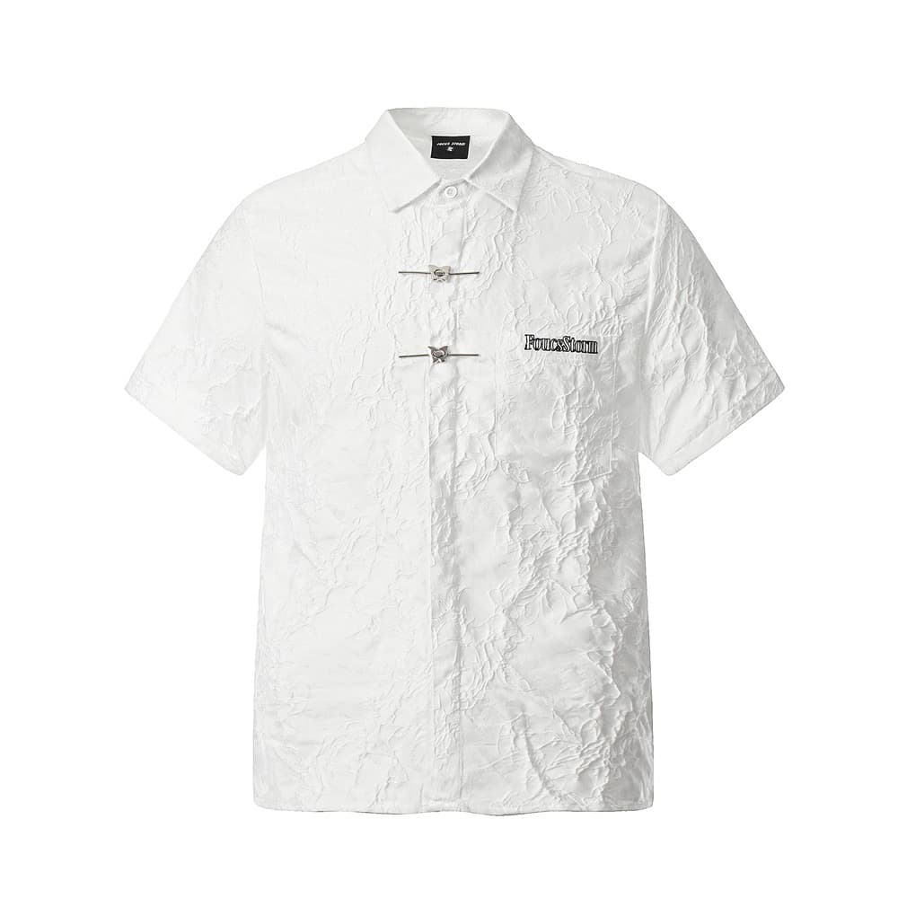 Camiseta de hombre con letras bordadas