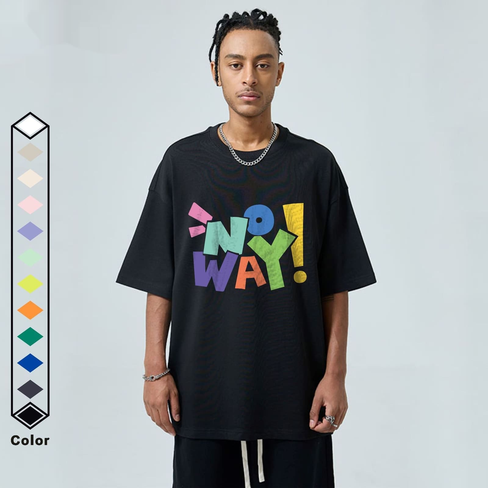 Camiseta de algodón con estampado de letras