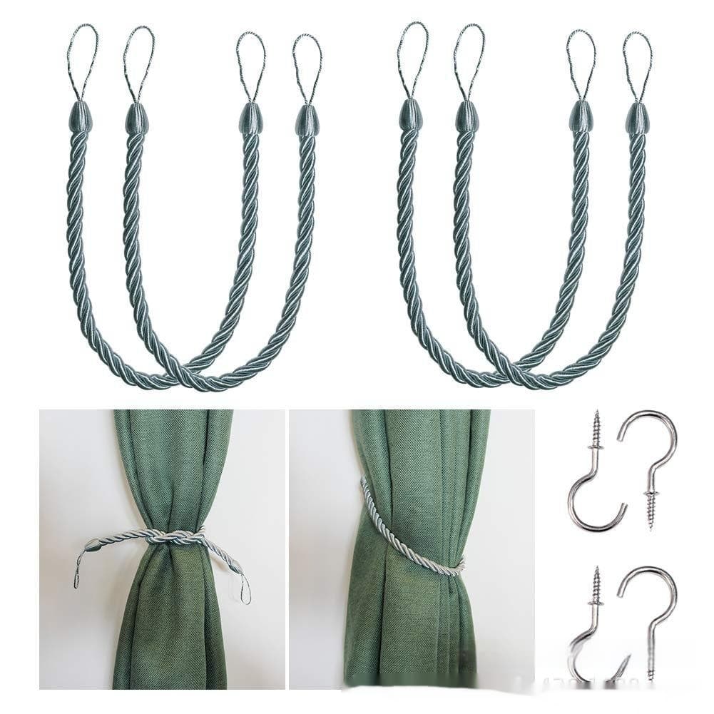 Cuerda decorativa tejida a mano para cortinas