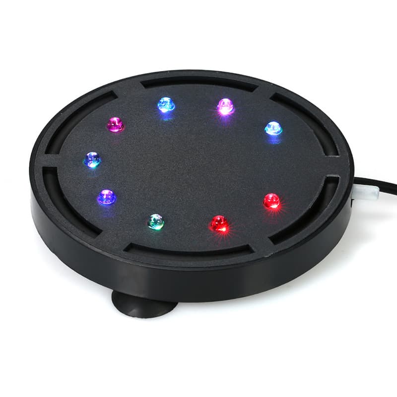 Luz LED RGB para acuario con difusor de burbujas