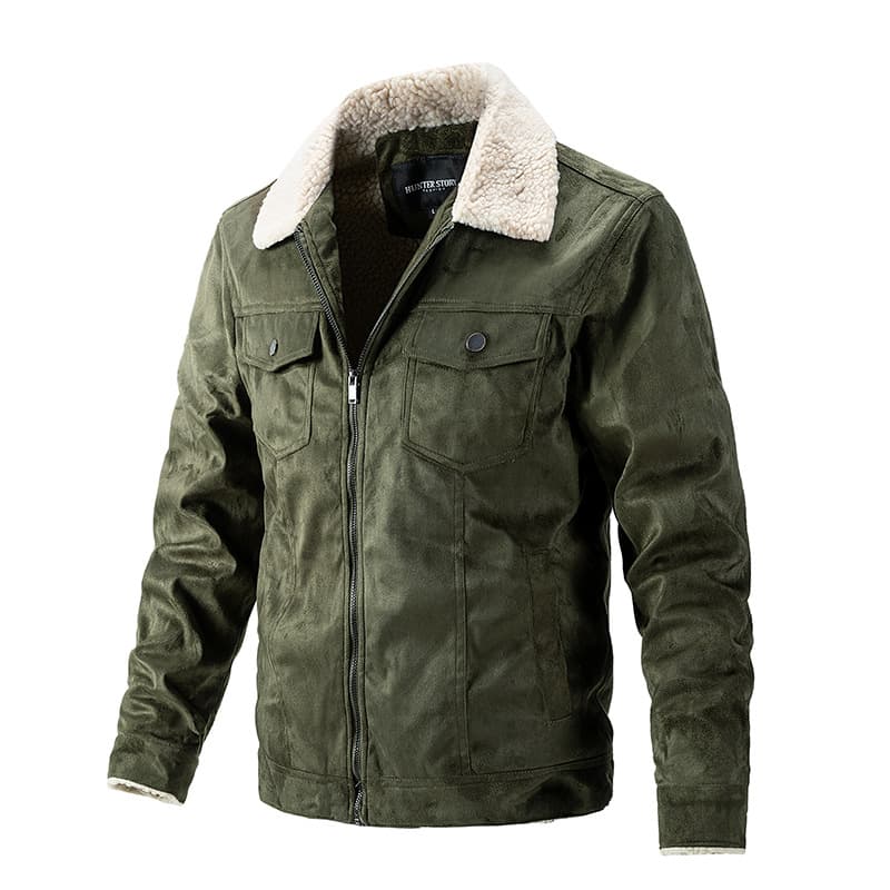 Chaqueta de cuello solapa ajustada para hombre