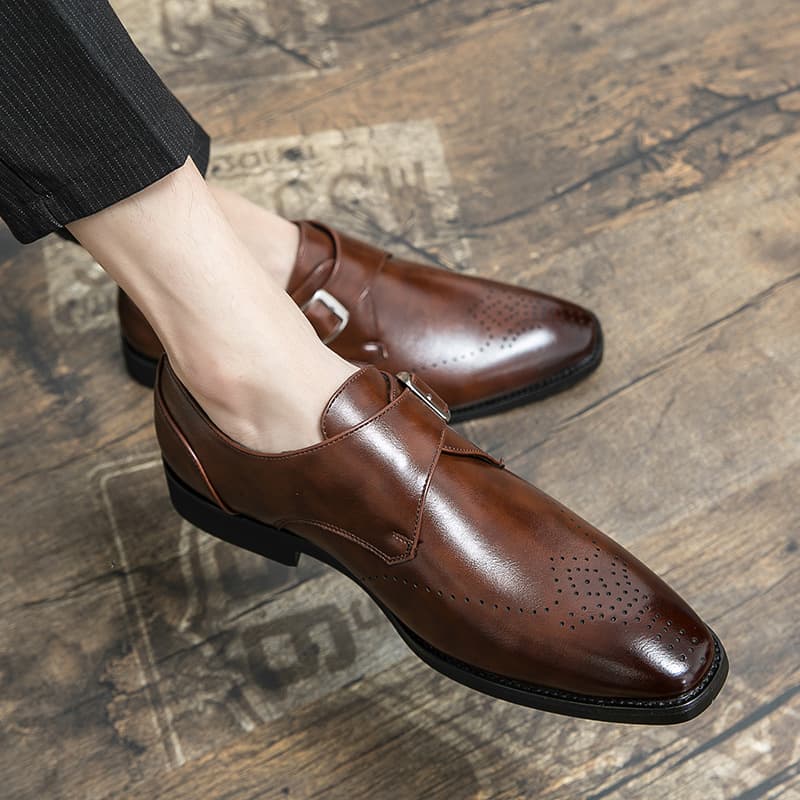 Zapatos cuero hombre talla grande transpirables