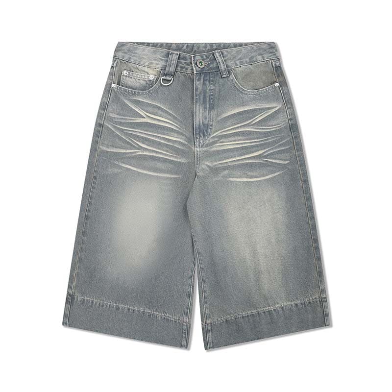 Shorts retro washed diseño gato