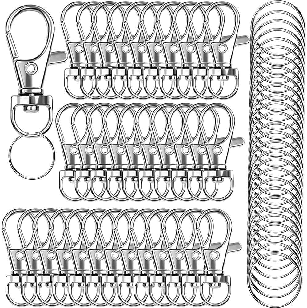 Llavero giratorio de aleación de zinc, pack de 100