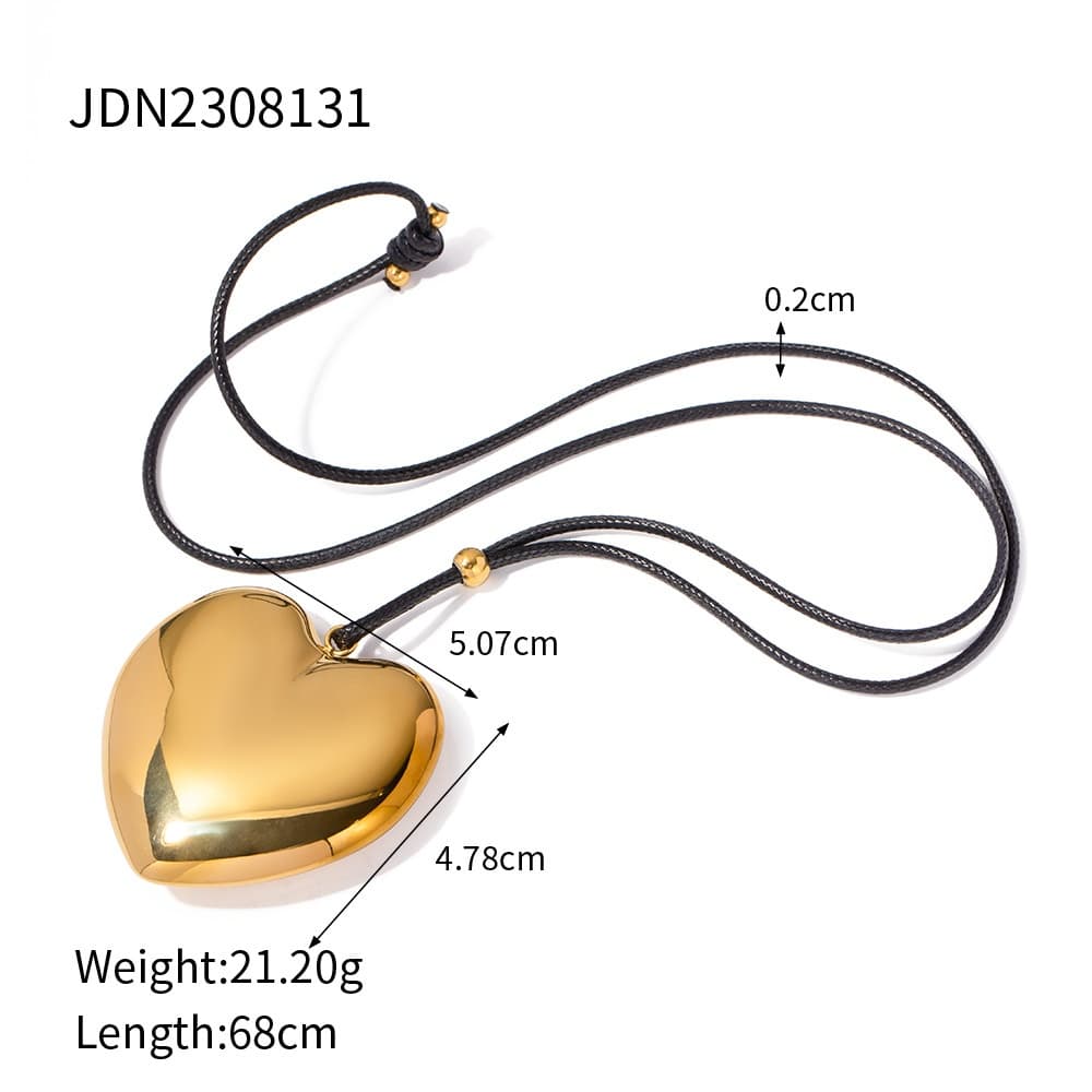 Collar Ophelia corazón dorado