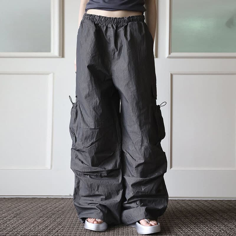 Pantalón de pierna ancha recto y casual