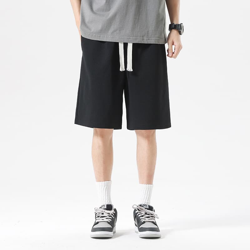 Pantalones cortos deportivos para hombre, corte recto