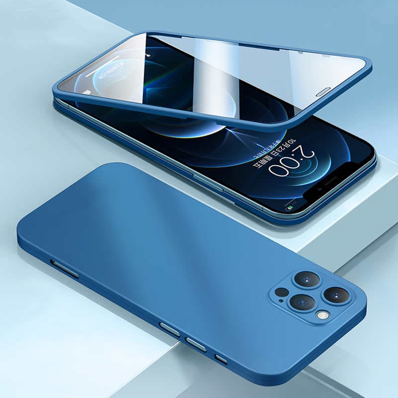 Funda protectora 360 grados ultra delgada para iPhone 12