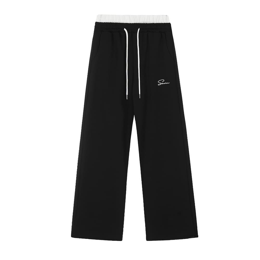Pantalones casuales con cintura elástica para hombre