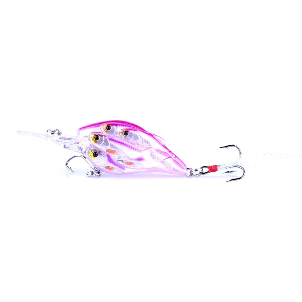 Señuelo con pluma para pesca en mar 7.5 cm