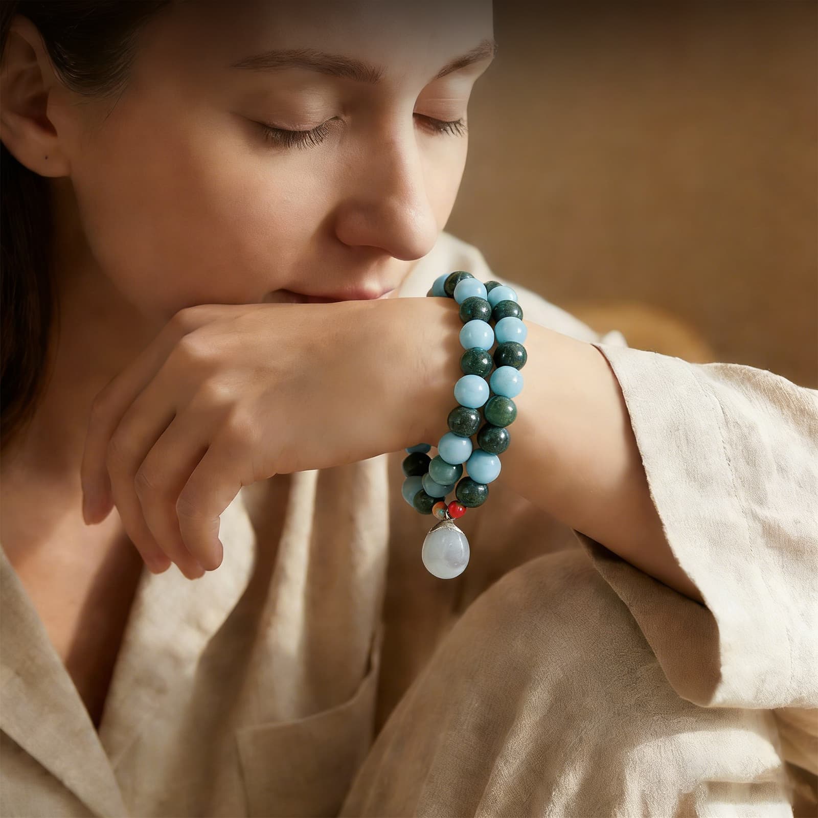 Pulsera de cuentas con opciones de tamaño
