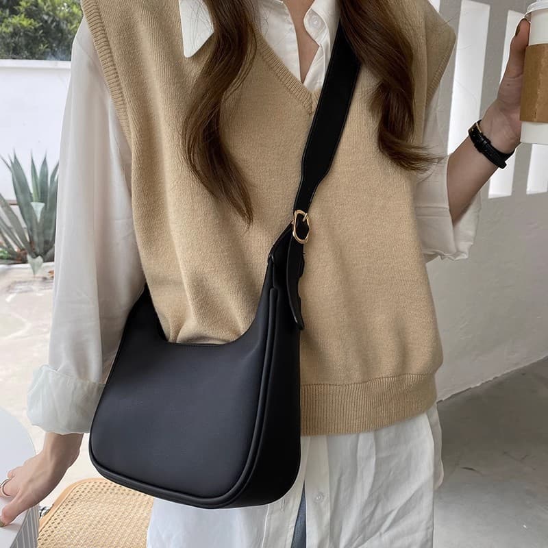 Bolso retro de gran capacidad con diseño versátil