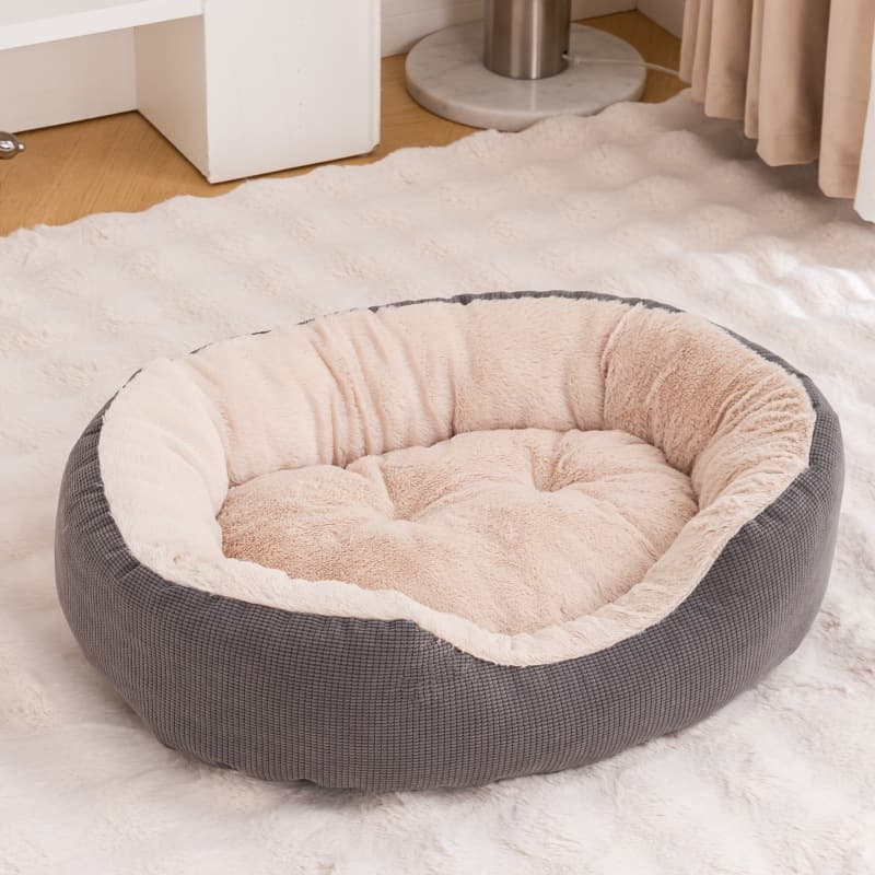 Nido para perros con forro polar, removible y lavable