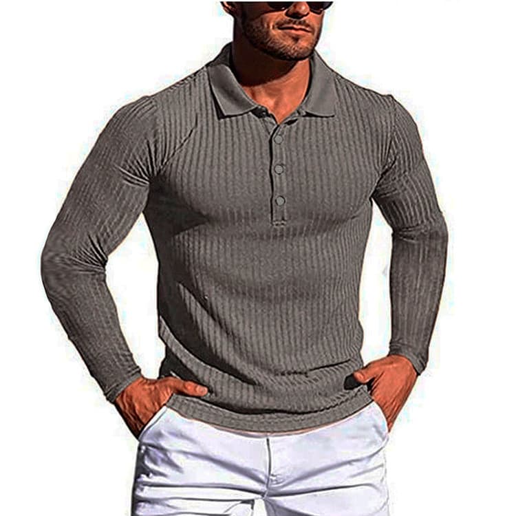Camiseta de punto elástico con rayas para verano