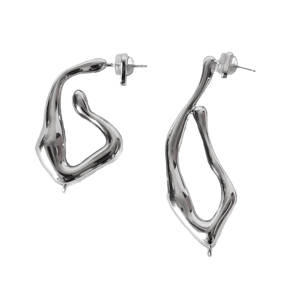 Aretes largos estilo rubí para mujer